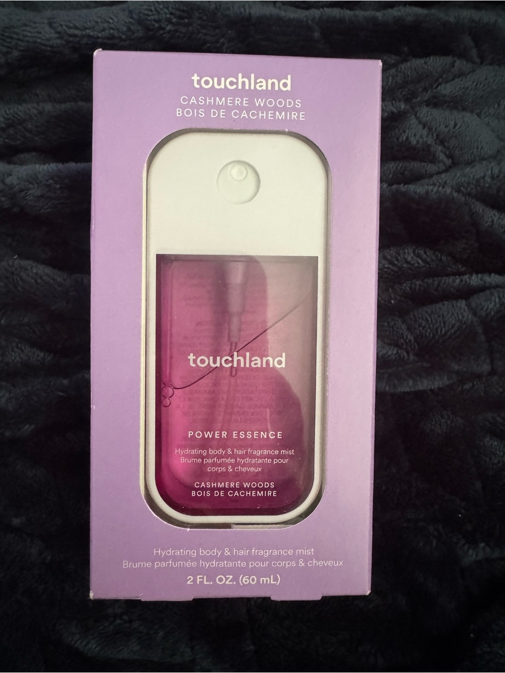 Touchland Power Essence Hydrating Body & Hair Mist - Purple (Cashmere Woods)